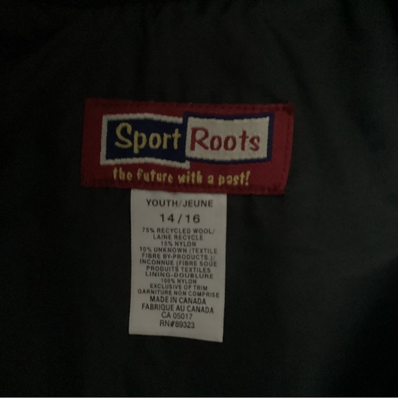 Rare Vintage Roots Wool Blend Jacket, Size Youth 14/16 - Picture 4 of 9